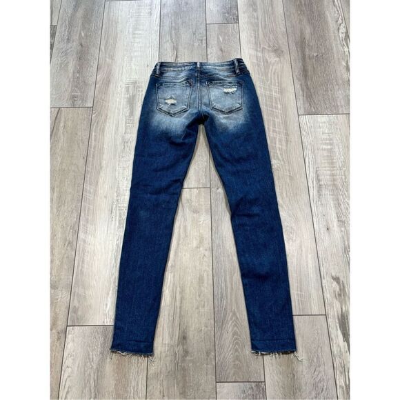 KanCan signature distressed low rise skinny jeans size 24 - Picture 5 of 12